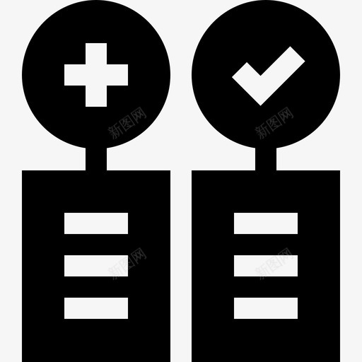 利弊管理91已填充图标svg_新图网 https://ixintu.com 利弊 填充 管理