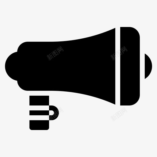 扩音器记者新闻图标svg_新图网 https://ixintu.com glyphsolid 扩音器 推广 新闻 记者