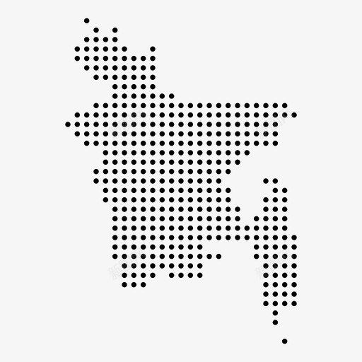 孟加拉国亚洲国家图标svg_新图网 https://ixintu.com 亚洲 国家 地图 孟加拉国