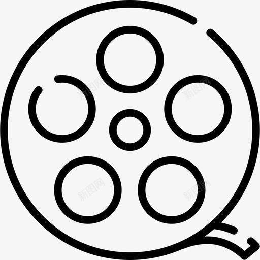 胶卷摄像机23线性图标svg_新图网 https://ixintu.com 摄像机 线性 胶卷