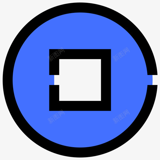 停ui57蓝色图标svg_新图网 https://ixintu.com ui 蓝色