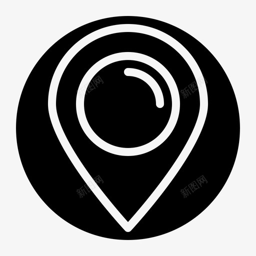 位置导航和地图2填充图标svg_新图网 https://ixintu.com 位置 地图 填充 导航