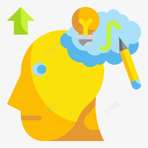 思维设计思维68扁平svg_新图网 https://ixintu.com 思维 设计 扁平