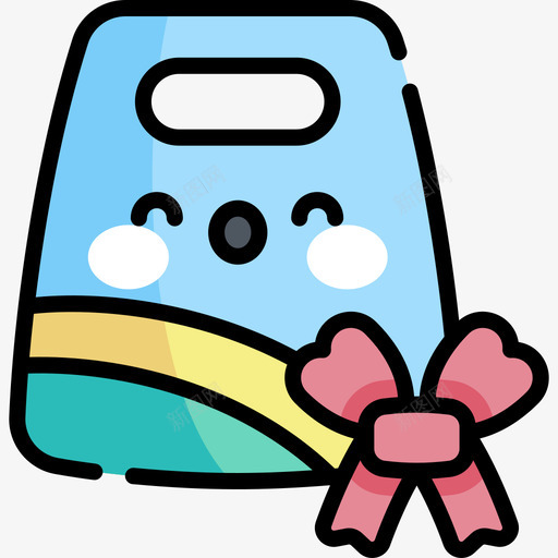 购物袋寒假11线性颜色svg_新图网 https://ixintu.com 购物袋 寒假 线性 颜色