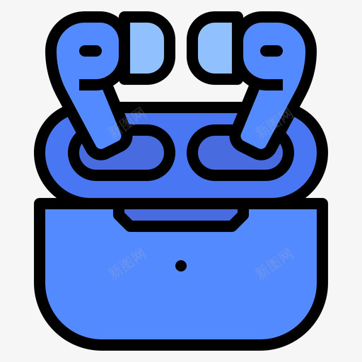 耳机计算机硬件35线性颜色svg_新图网 https://ixintu.com 耳机 计算机 硬件 线性 颜色