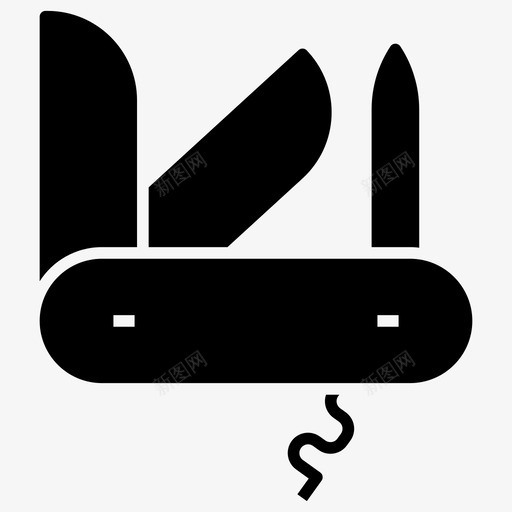 多刀切割工具小刀svg_新图网 https://ixintu.com 多刀 工具 切割 小刀 文具 实用 字形 图标