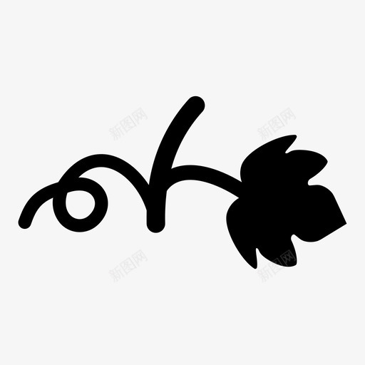 葡萄叶绿叶葡萄酒叶图标svg_新图网 https://ixintu.com 水果 绿叶 葡萄 葡萄酒 蔬菜