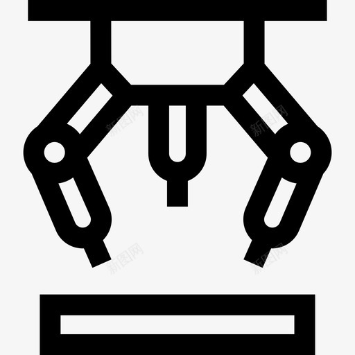 机械臂工业过程35线性svg_新图网 https://ixintu.com 机械 工业 过程 线性