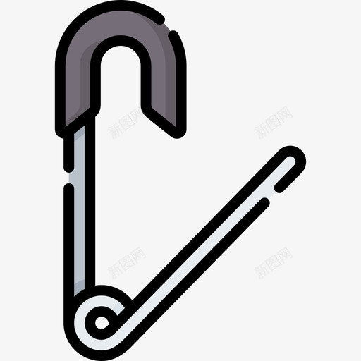 安全别针手工艺品21线性颜色图标svg_新图网 https://ixintu.com 安全别针 手工艺品 线性 颜色