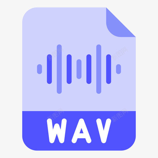 Wav格式文件扩展名4扁平svg_新图网 https://ixintu.com Wav 格式 文件 扩展名 扁平