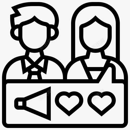 评论家社会媒体战略7线性svg_新图网 https://ixintu.com 评论家 社会 媒体 战略 线性