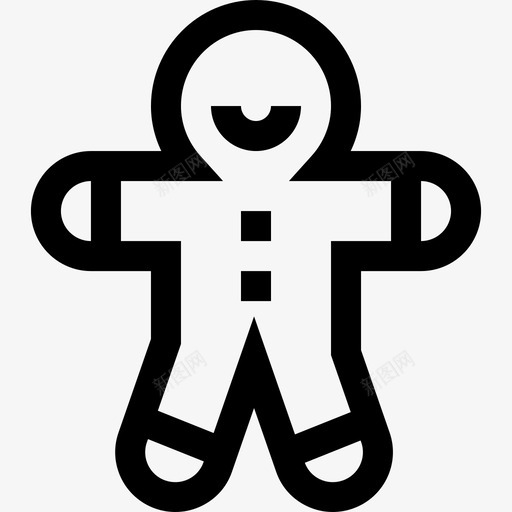 姜饼人圣诞礼物4直系svg_新图网 https://ixintu.com 姜饼人 圣诞 礼物 直系