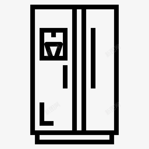 冰箱电子79线性svg_新图网 https://ixintu.com 冰箱 电子 线性