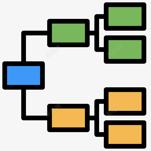 层次结构信息图12线颜色svg_新图网 https://ixintu.com 层次 结构 信息 颜色