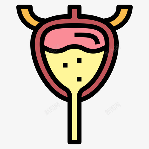 膀胱人体器官6线状颜色图标svg_新图网 https://ixintu.com 人体 器官 线状 膀胱 颜色