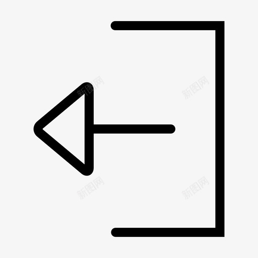 退出箭头64直线svg_新图网 https://ixintu.com 退出 箭头 直线