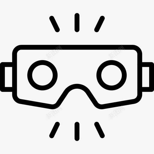 虚拟现实眼镜技术图标svg_新图网 https://ixintu.com 技术 眼镜 虚拟 虚拟现实