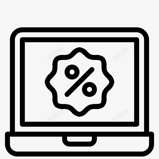 折扣网上购物8直线svg_新图网 https://ixintu.com 折扣 网上购物 直线