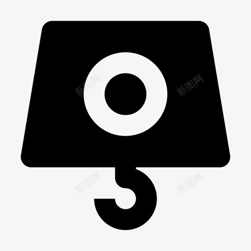 数字秤电子秤吊秤图标svg_新图网 https://ixintu.com 吊秤 数字 测量 电子 称重 符号