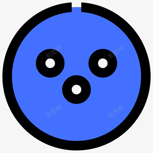保龄球运动187蓝色图标svg_新图网 https://ixintu.com 保龄球 蓝色 运动