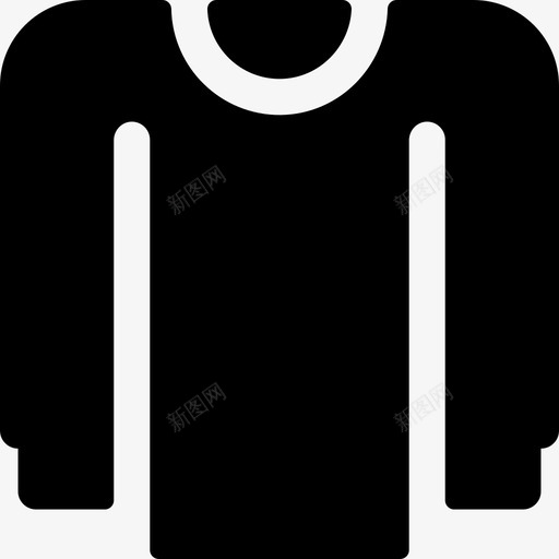 运动衫衣服156填充图标svg_新图网 https://ixintu.com 填充 衣服 运动衫