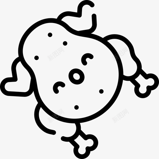 鸡肉圣诞食品直系svg_新图网 https://ixintu.com 鸡肉 圣诞 食品 直系