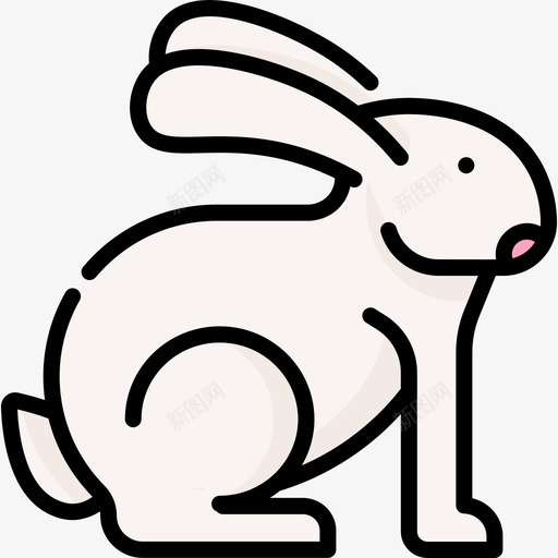 兔子宠物店92线性颜色svg_新图网 https://ixintu.com 兔子 宠物 线性 颜色