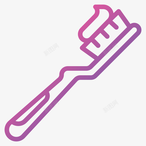 牙刷化妆品6梯度svg_新图网 https://ixintu.com 牙刷 化妆品 梯度