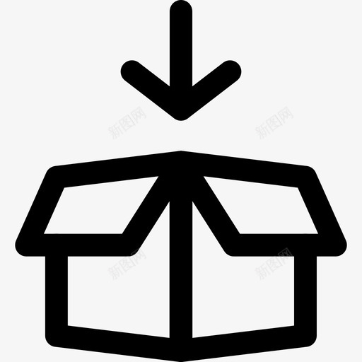 开箱仓库5线性图标svg_新图网 https://ixintu.com 仓库 开箱 线性