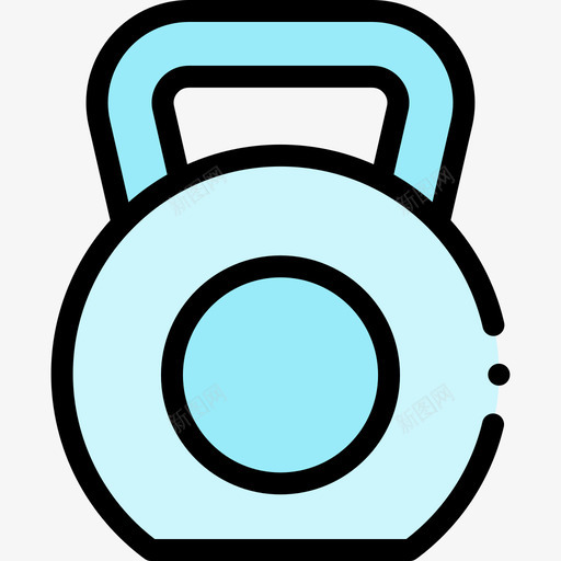 重量运动训练4线性颜色图标svg_新图网 https://ixintu.com 线性 运动训练 重量 颜色