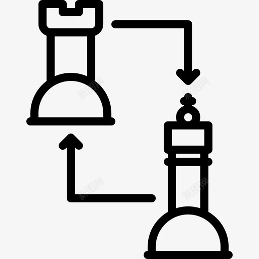 棋子国际象棋12直线图标svg_新图网 https://ixintu.com 国际象棋 棋子 直线 西洋棋