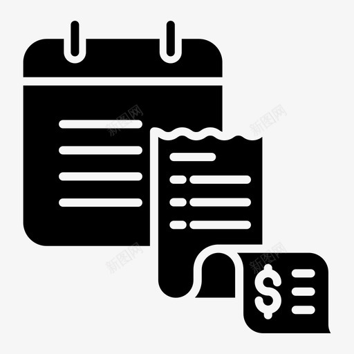 到期帐单日期svg_新图网 https://ixintu.com 到期 帐单 日期 发票 付款 收据