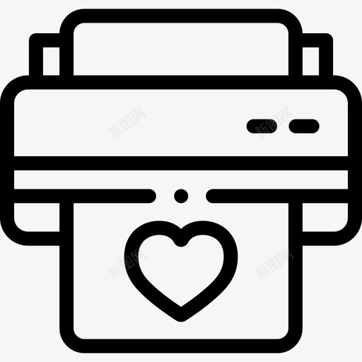 打印机设计思维89线性svg_新图网 https://ixintu.com 打印机 设计 思维 线性