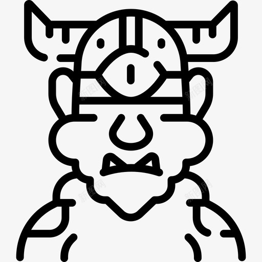 独眼巨人奇幻人物30直系图标svg_新图网 https://ixintu.com 人物 奇幻 巨人 独眼 直系