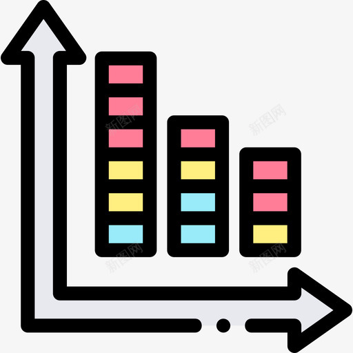 条形图信息图形元素8线性颜色svg_新图网 https://ixintu.com 条形图 信息 图形 元素 线性 颜色