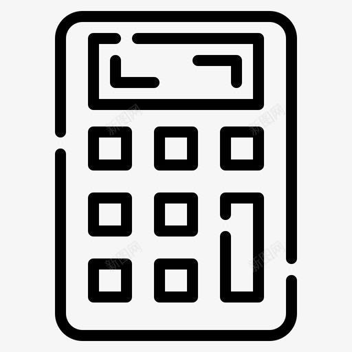 计算器用户界面69线性svg_新图网 https://ixintu.com 计算器 用户界面 线性