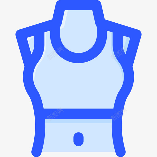 女健身115蓝色svg_新图网 https://ixintu.com 健身 肌肉女 蓝色