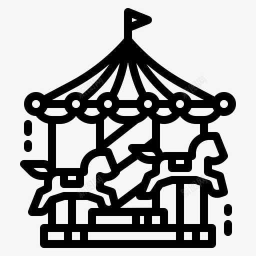 游乐场假日22线性svg_新图网 https://ixintu.com 游乐场 假日 线性