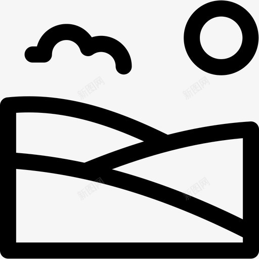 丘陵景观39线性svg_新图网 https://ixintu.com 丘陵 景观 线性