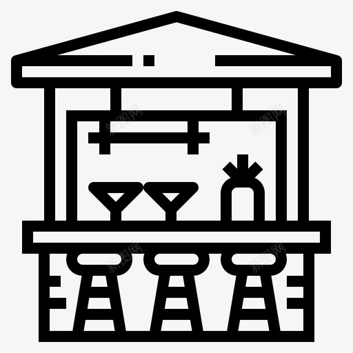 线性泳池派对酒吧svg_新图网 https://ixintu.com 线性 泳池 派对 酒吧