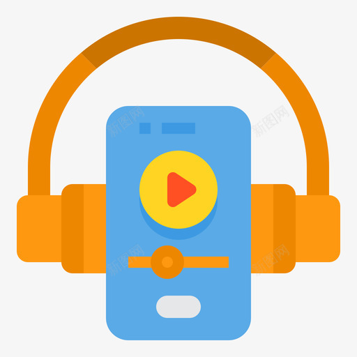 有声读物在线教育34扁平svg_新图网 https://ixintu.com 有声 读物 在线教育 扁平