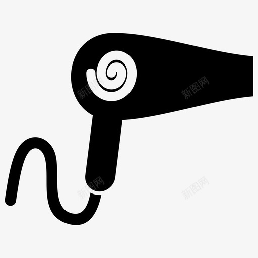吹风机头发沙龙svg_新图网 https://ixintu.com 吹风机 头发 沙龙