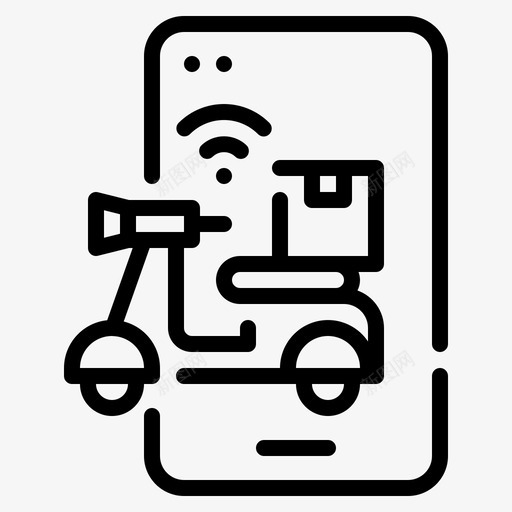 交付物联网63线性svg_新图网 https://ixintu.com 交付 联网 线性
