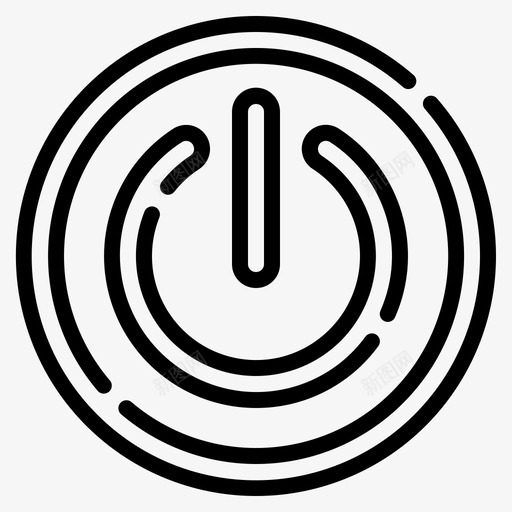 电源用户界面69线性svg_新图网 https://ixintu.com 电源 用户界面 线性