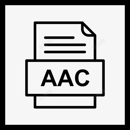aac文件文件图标文件类型格式svg_新图网 https://ixintu.com 文件 aac 图标 格式 类型 41种
