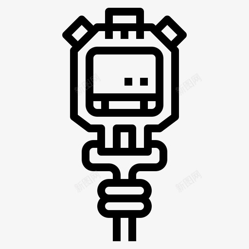 秒表网球5直线型图标svg_新图网 https://ixintu.com 直线 秒表 线型 网球