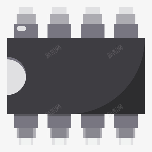 晶体管半导体2扁平svg_新图网 https://ixintu.com 晶体管 半导体 扁平