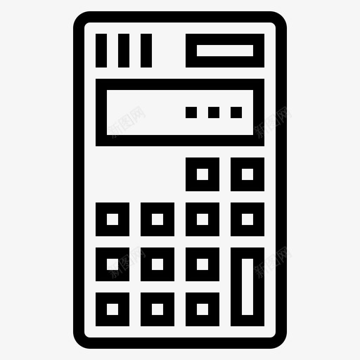 计算器商业545线性svg_新图网 https://ixintu.com 计算器 商业 线性