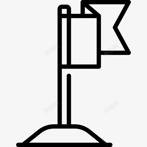 旗子游戏93直线图标svg_新图网 https://ixintu.com 旗子 游戏 直线