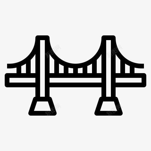 桥梁建筑71线性svg_新图网 https://ixintu.com 桥梁 建筑 线性